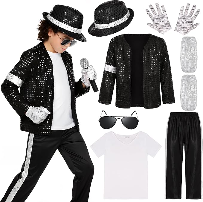 Kids Dance Costume for Boys Sequin Stage