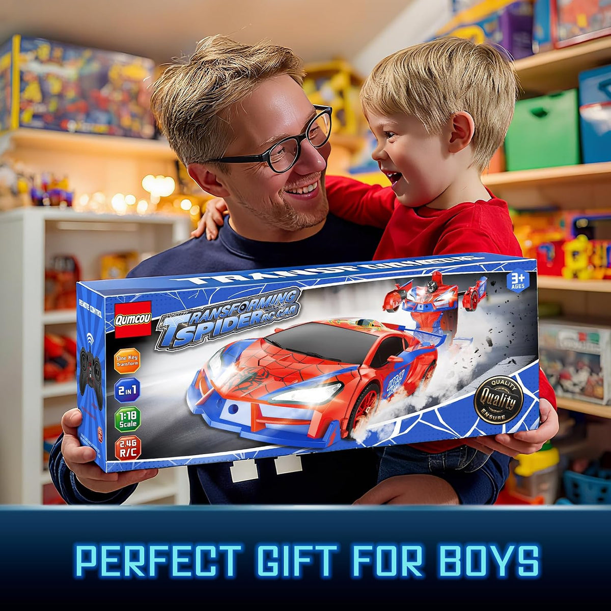 Transforming RC Robot Remote Control Car Kids Toy