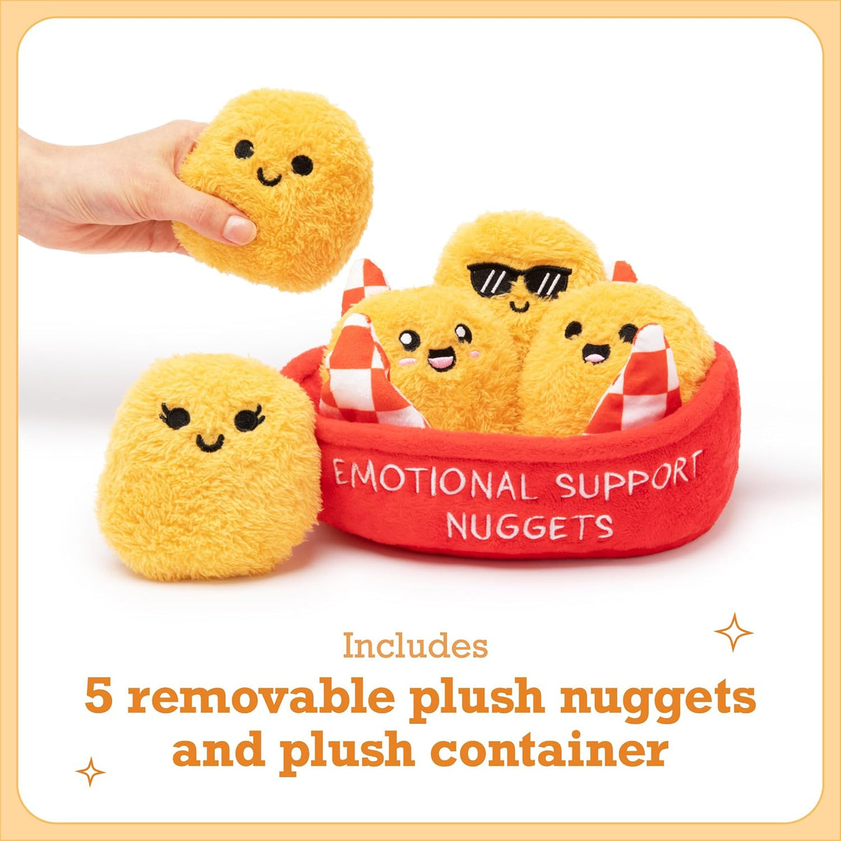 Comfort Chicken Nugget Plush Emotional Support Toy