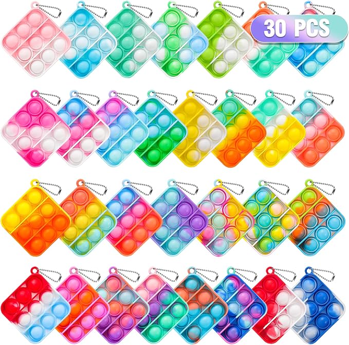 Playful Halloween Pop Fidget Toys 30-Pack Mini