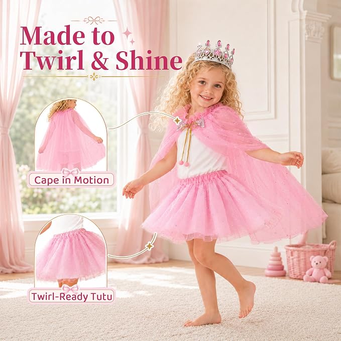 Princess Dress Up Toy for Girls Light Up