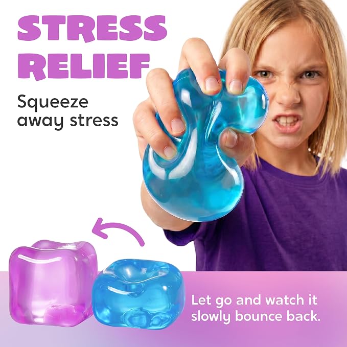 Premium Stress Cube 4-Pack Squishy Fidget Toys