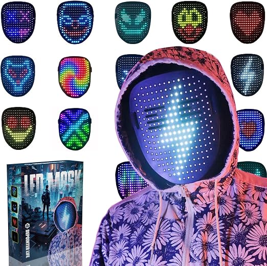 LED Light Up Mask Gesture Control 50