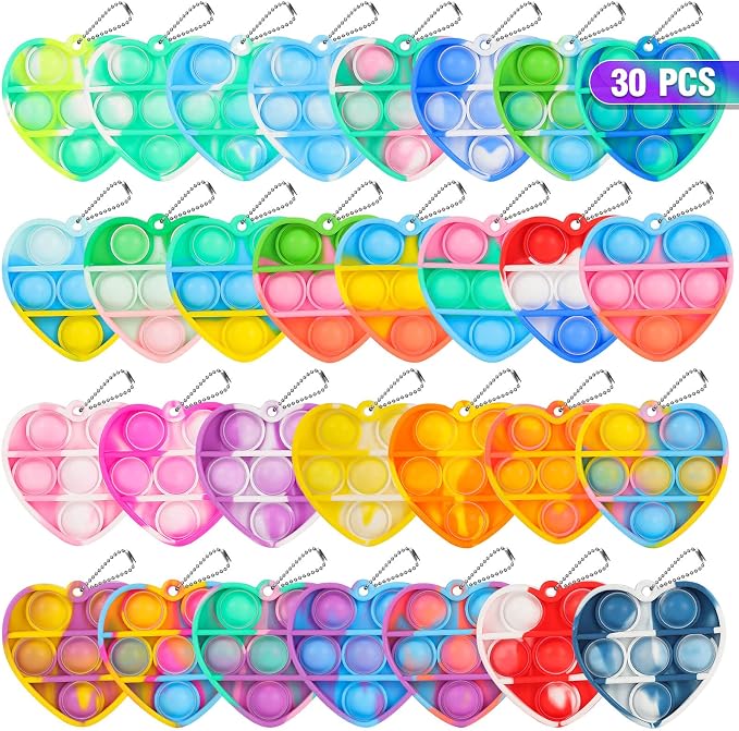 Playful Halloween Pop Fidget Toys 30-Pack Mini