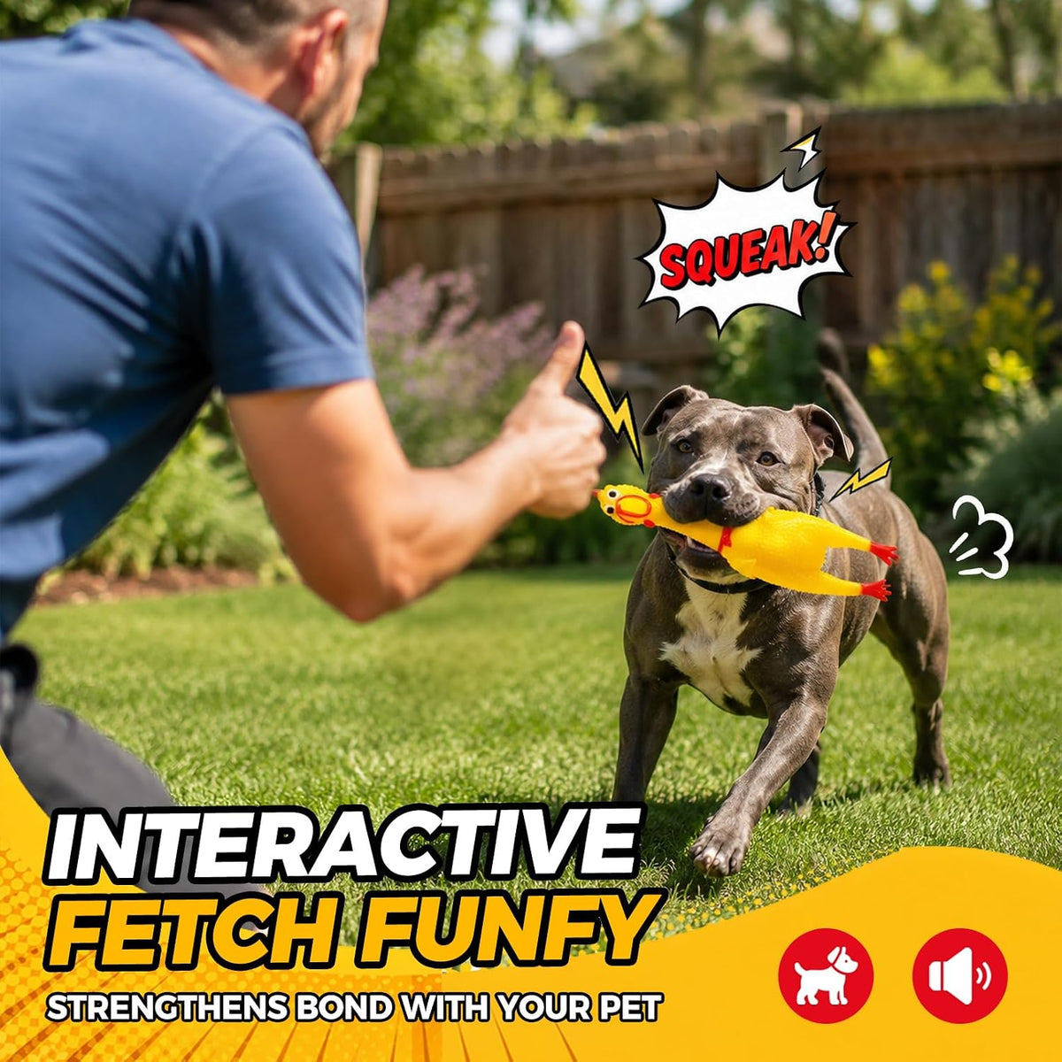 Hilarious Screaming Chicken Toy Interactive Novelty