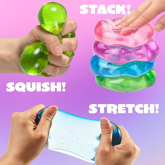 Premium Stress Cube 4-Pack Squishy Fidget Toys