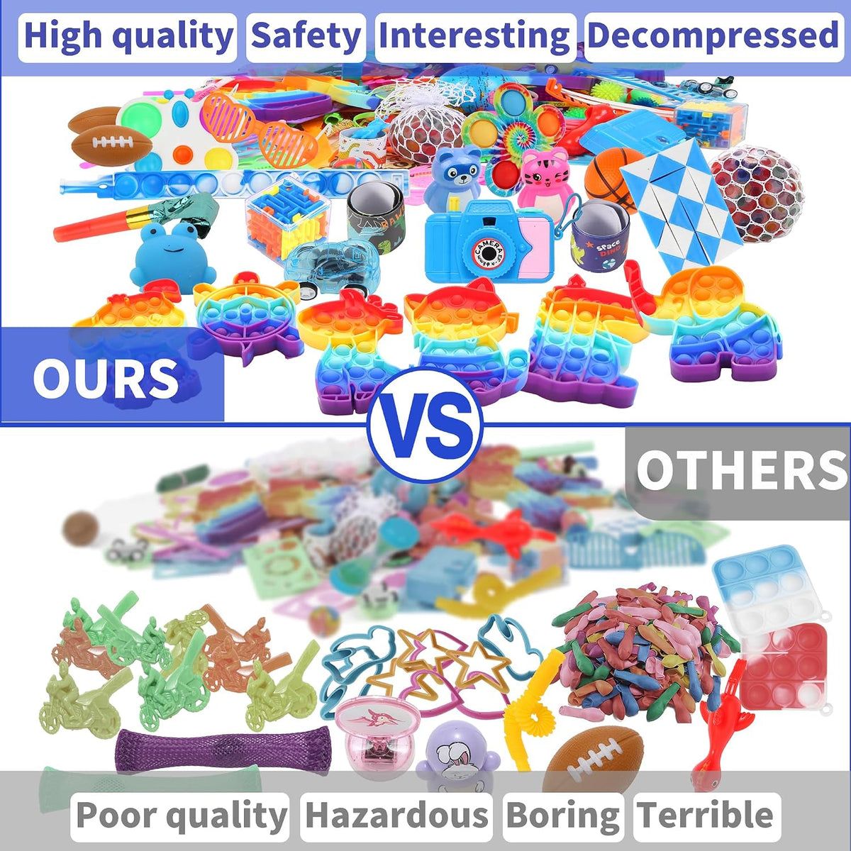 Massive 1000-Piece Bulk Fidget Toys Party Favors