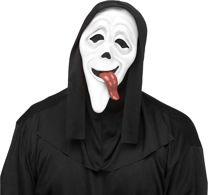 Terrifying Scary Halloween Mask with Shroud Horror