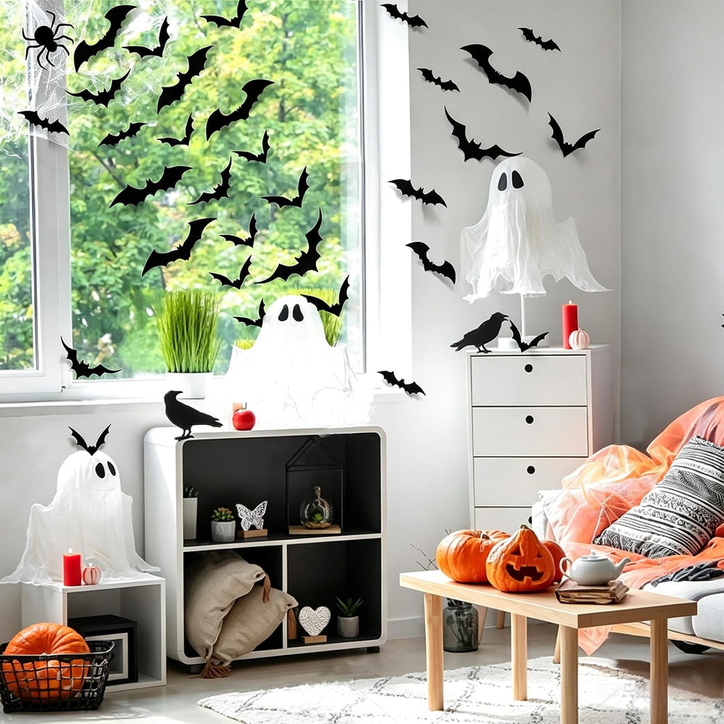 Festive 240-Piece Christmas Window Clings Snowflake