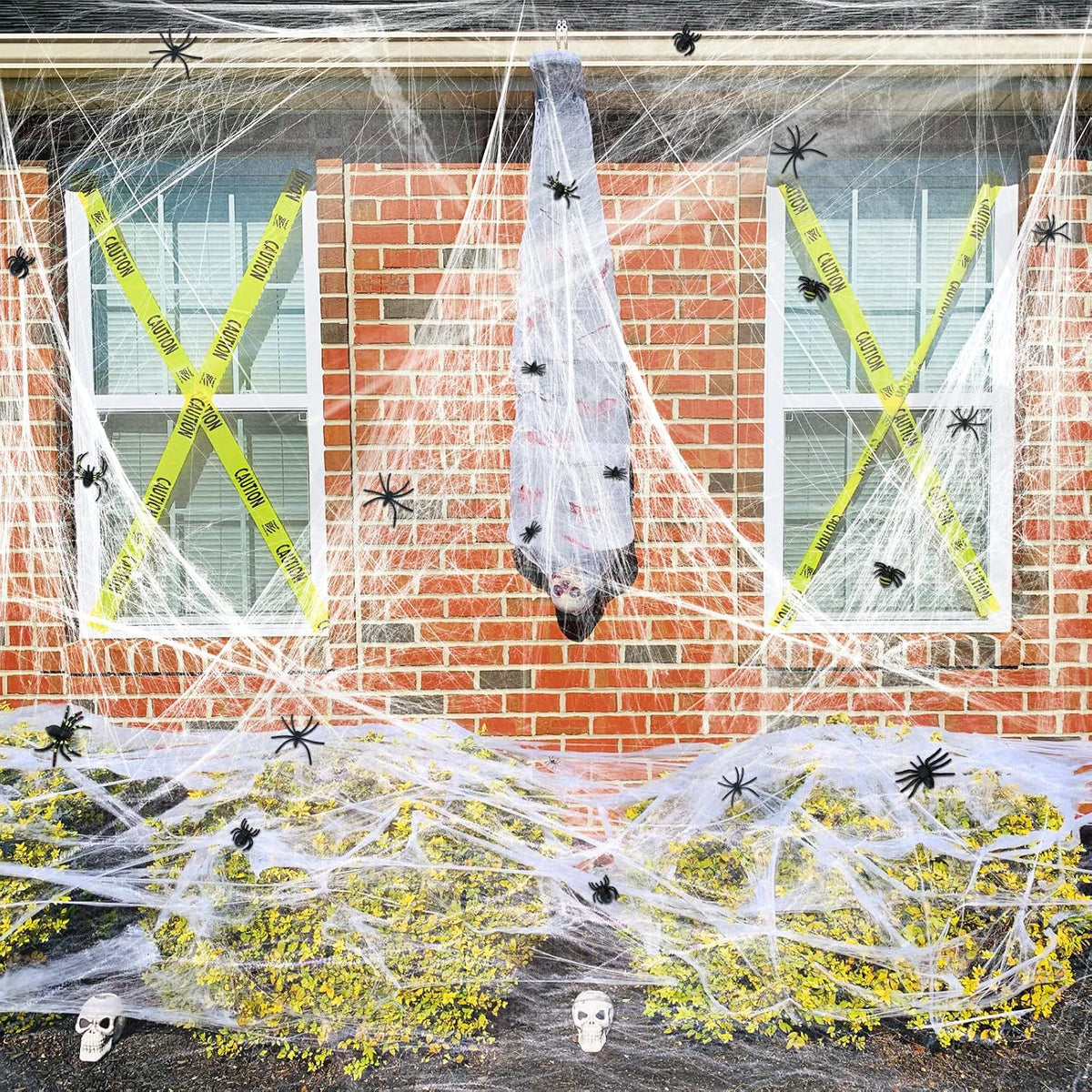 Massive 800 Sq Ft Halloween Spider Web Decoration