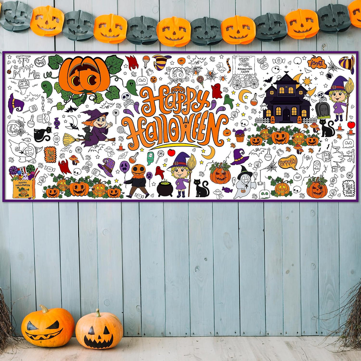 Festive Hanukkah Coloring Poster Giant 30x72