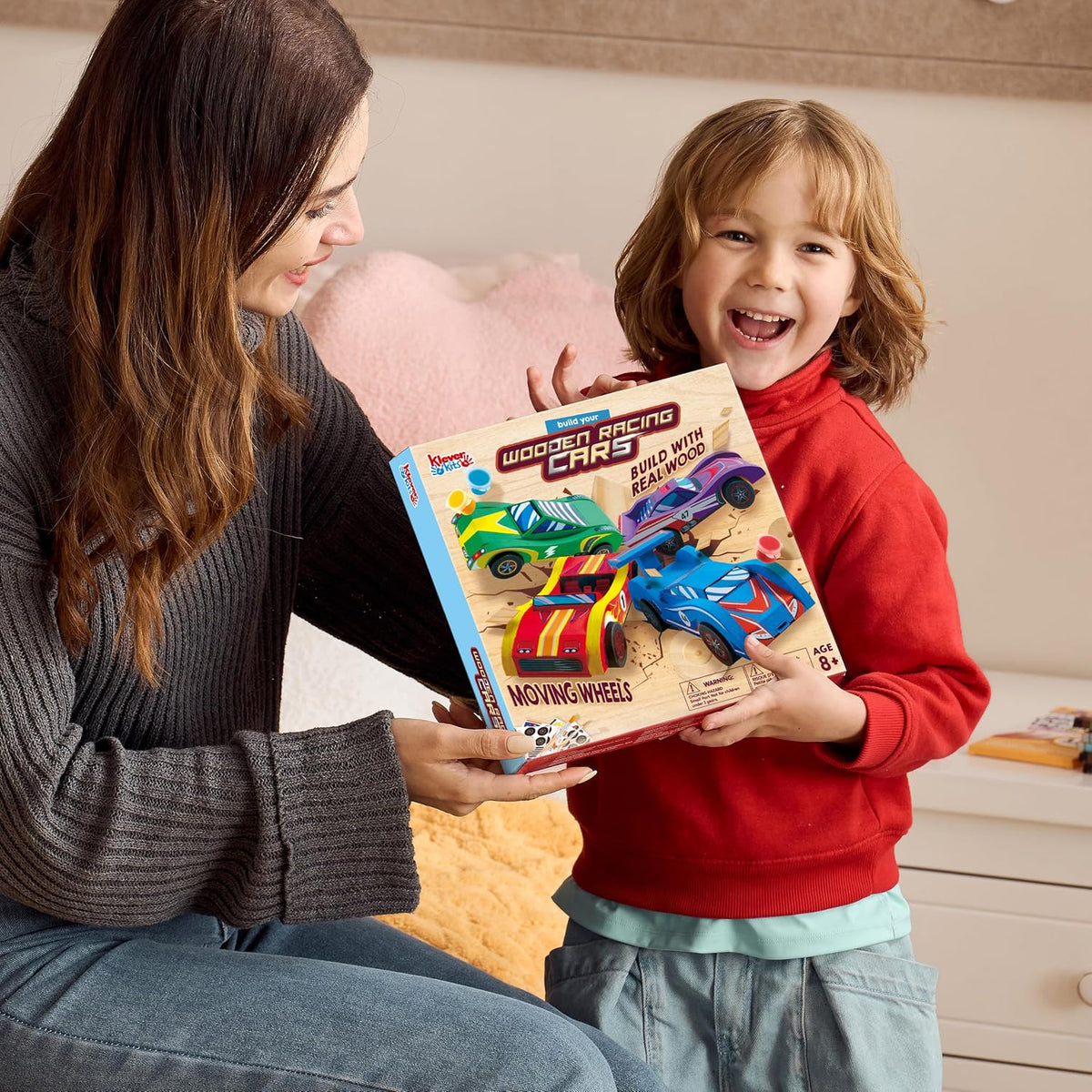Creative DIY Wooden Monster Truck Toys Build Paint