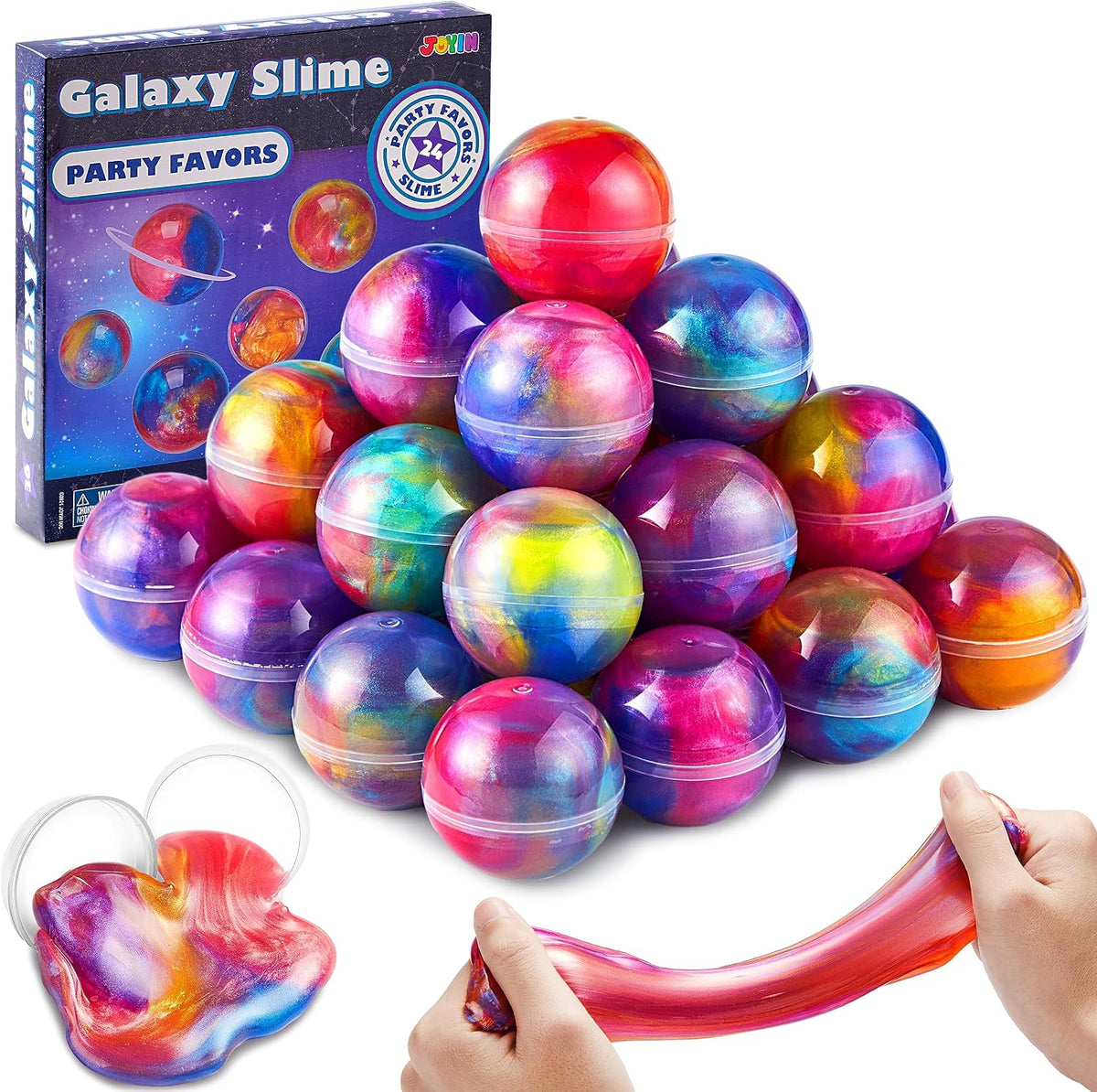 Cosmic 24-Pack Galaxy Slime Balls Party Favors