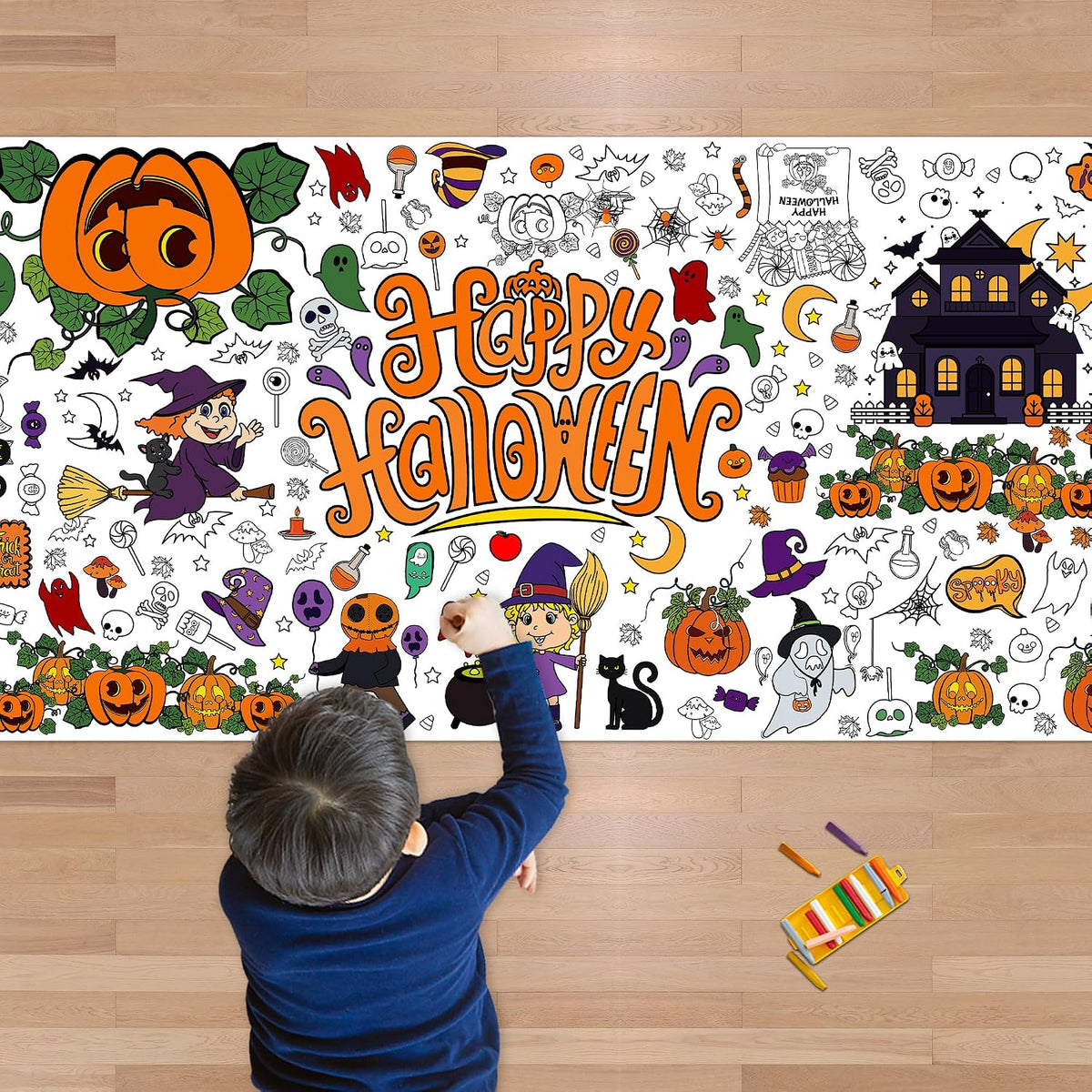 Festive Hanukkah Coloring Poster Giant 30x72