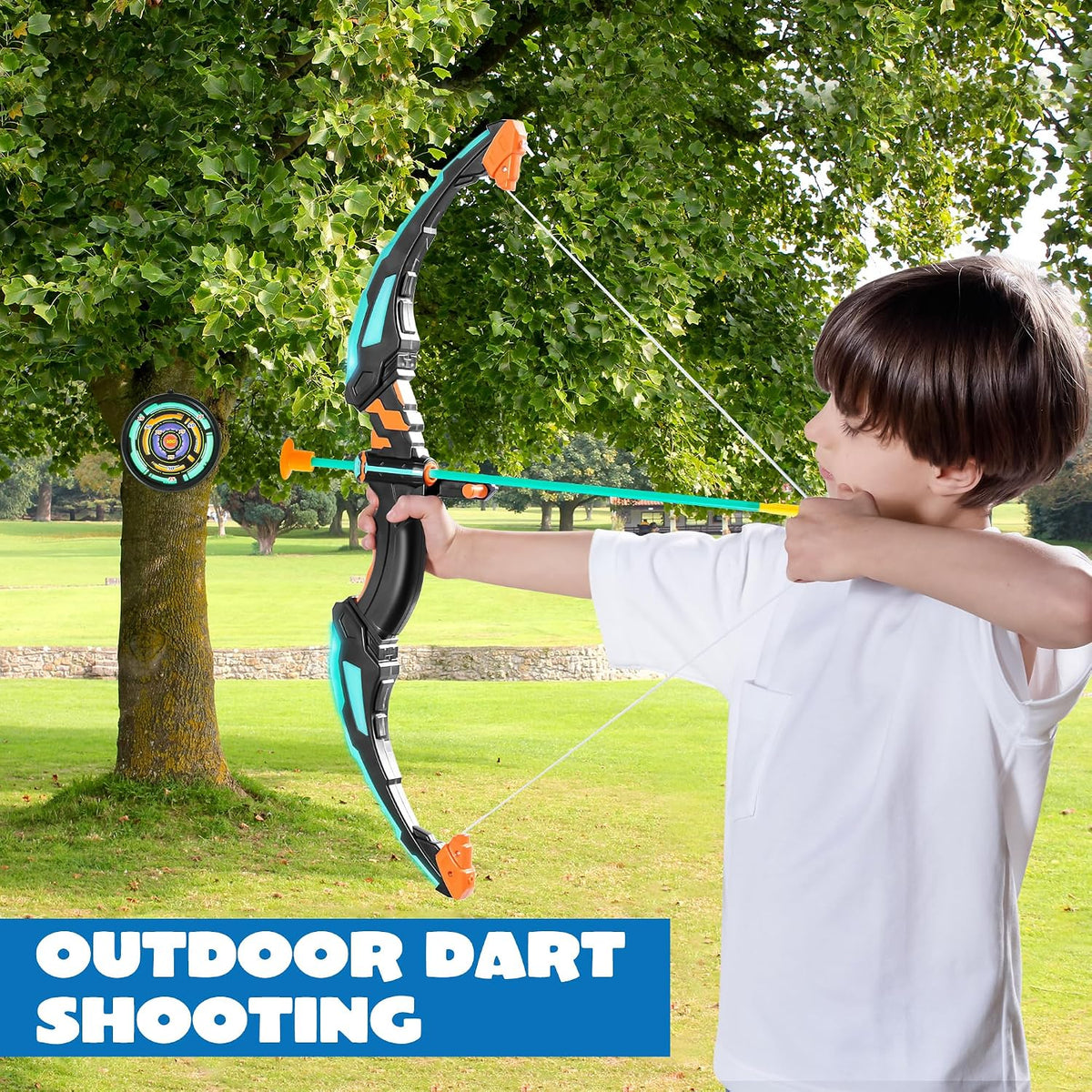 Action Kids Bow and Arrow Set LED Suction Arrows