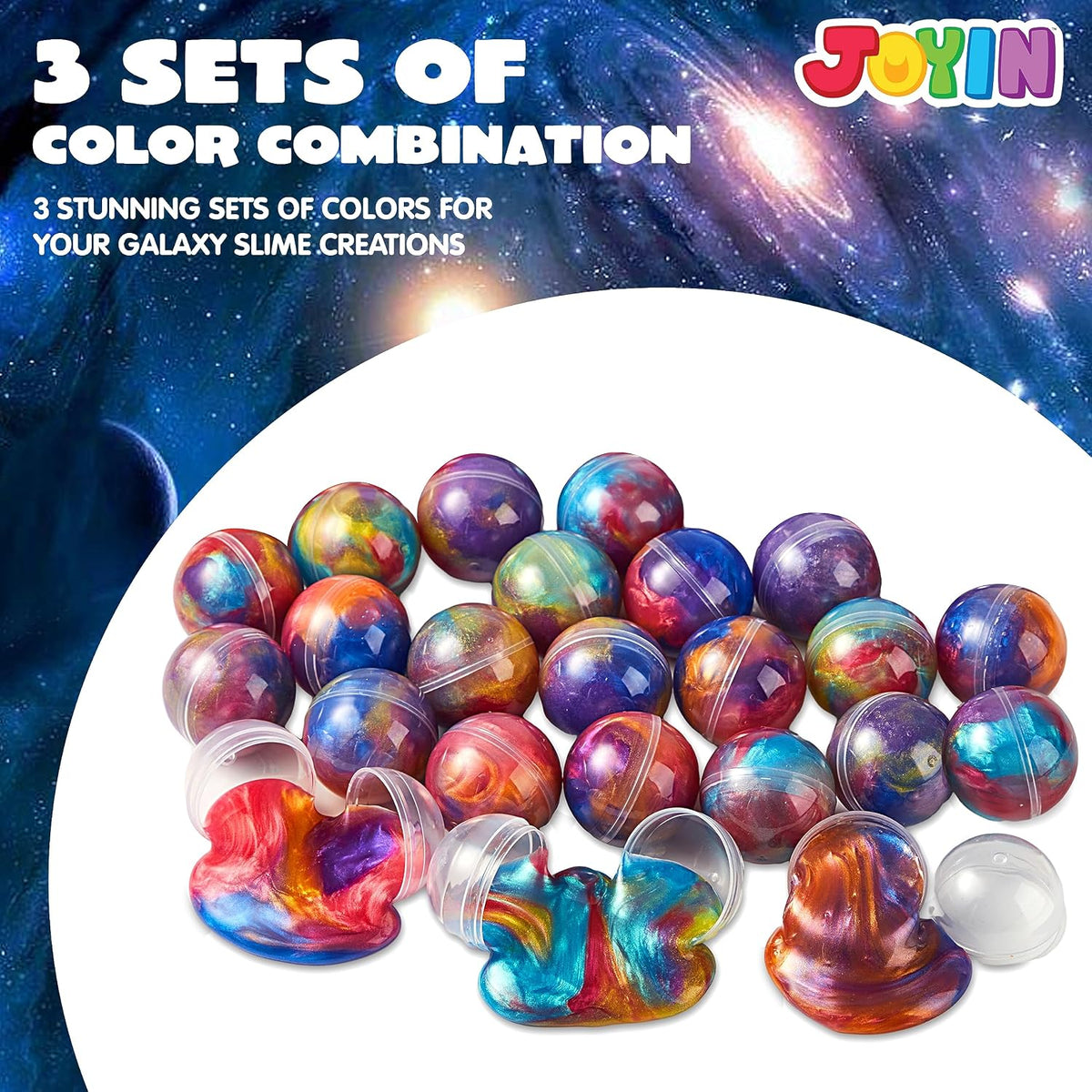 Cosmic 24-Pack Galaxy Slime Balls Party Favors