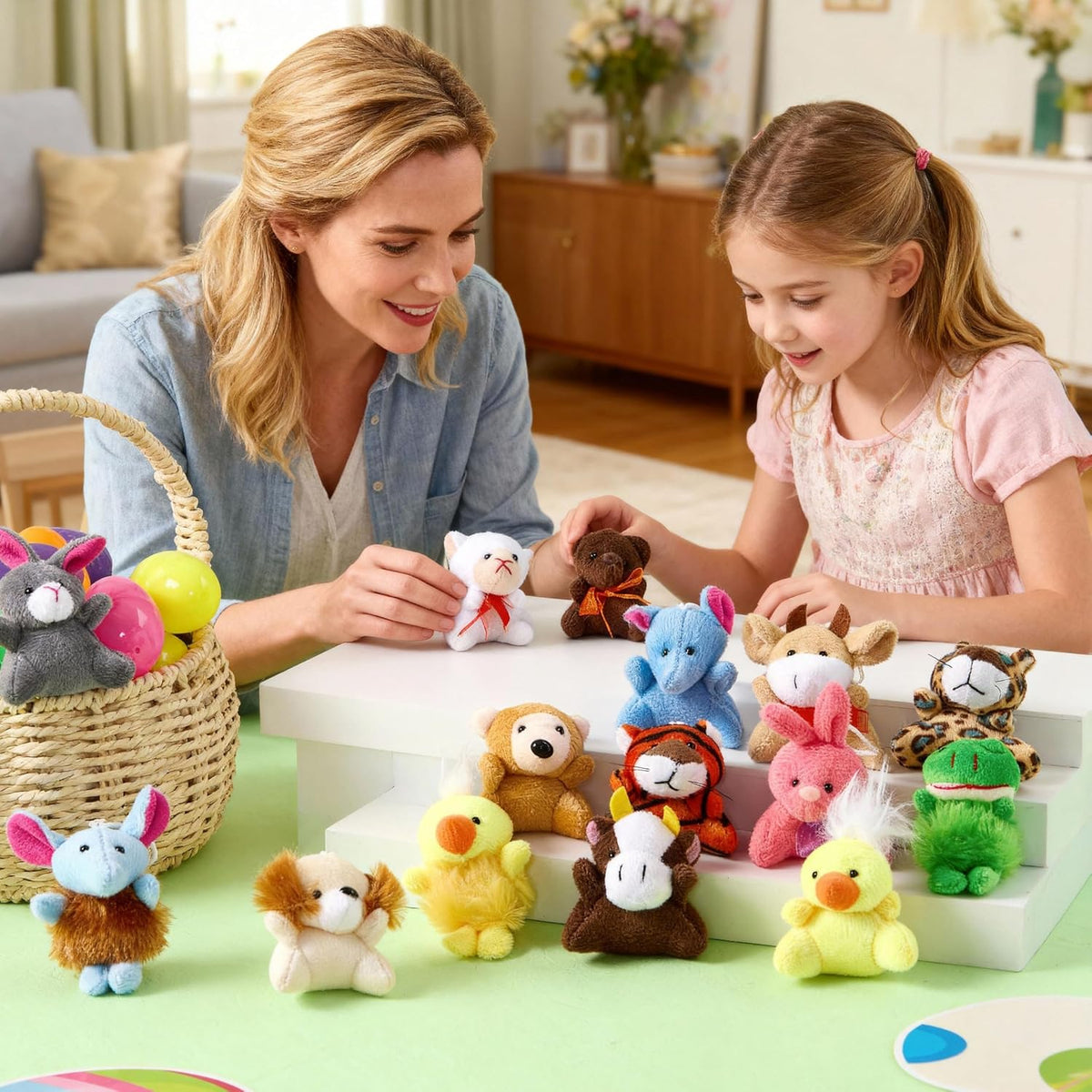 Cuddly 24-Piece Mini Plush Animals Stuffed Toys