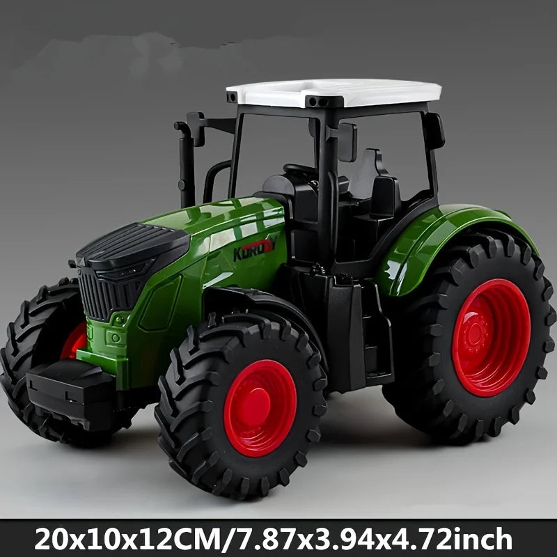 Large Scale Tractor Toys DIY Farmer Car Playset Toy Transport Trailer Engineering
