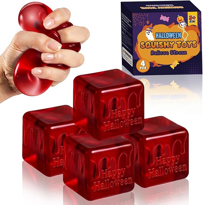 Spooky Halloween Stress Cube Party Favors Fidget