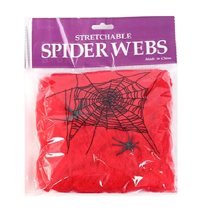Halloween Scary Stretchy Cobweb Horror Decoration