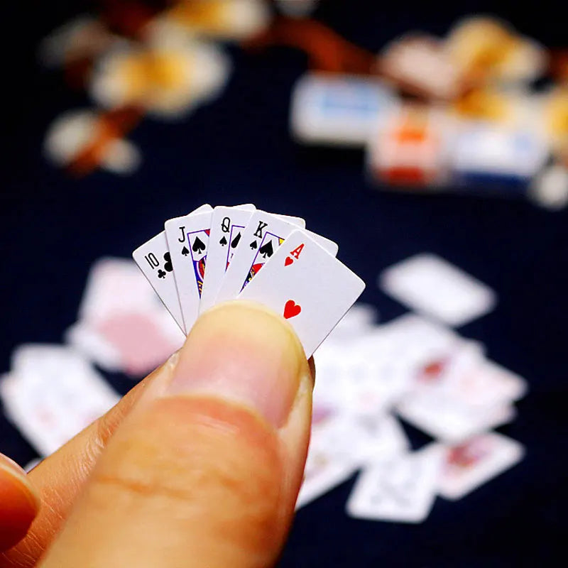 Mini Playing Cards Poker Games Super Small Travel