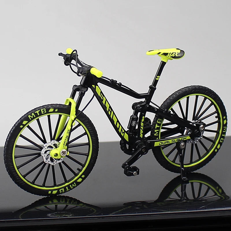 1:10 Mini Alloy Bicycle Diecast Model Finger Mountain Miniature Metal Bike