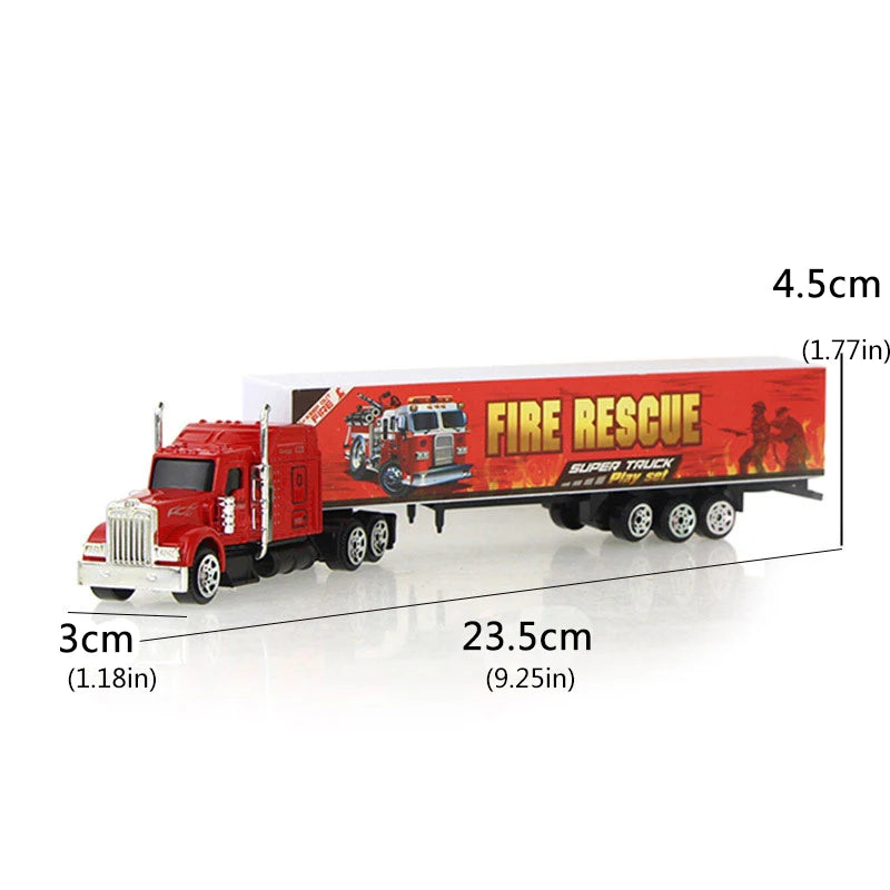 1 Pcs Sliding Alloy Truck Model Diecast Car Toy Container Oil Truck Tank