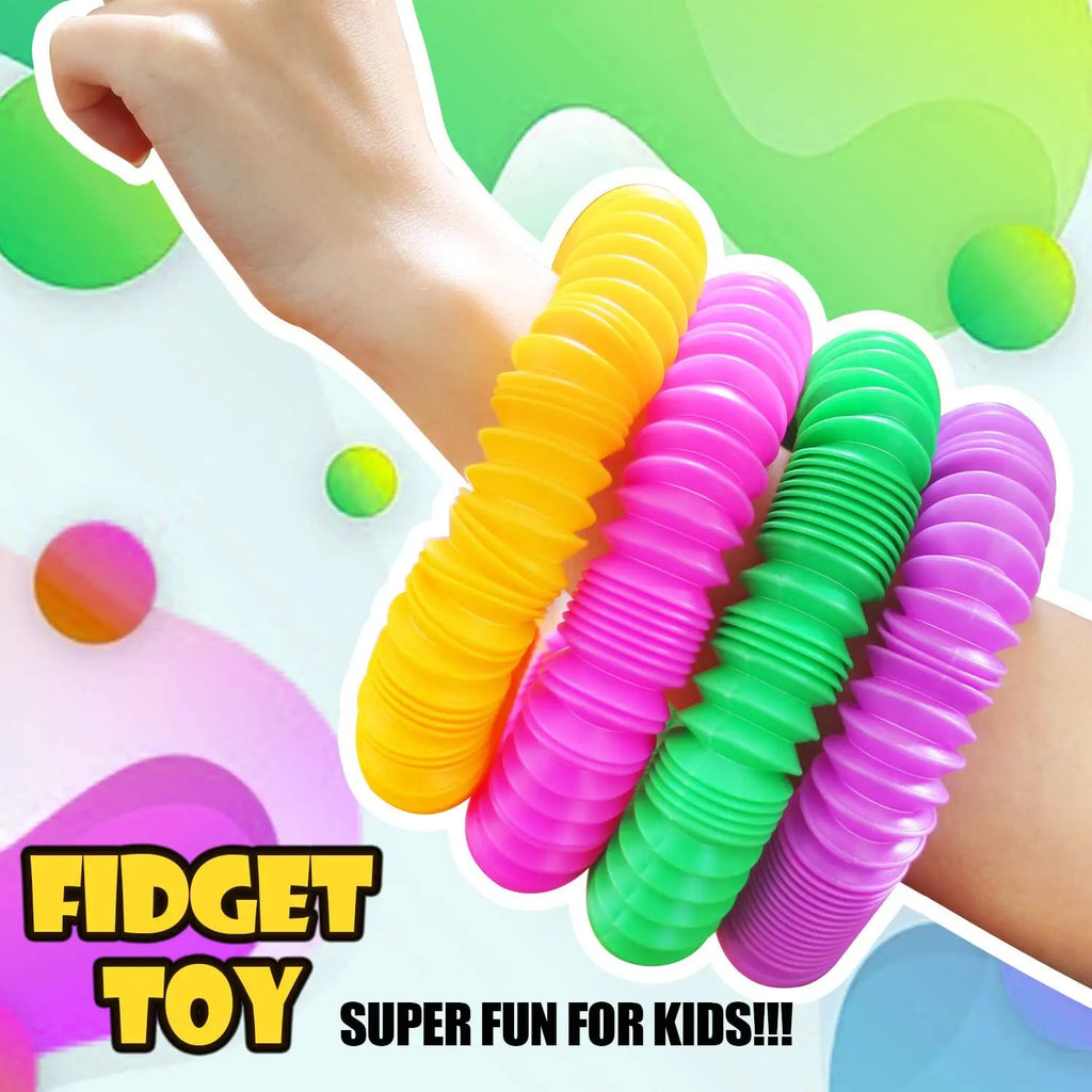 4 Pack Mini Pop Tube Sensory Fidget Educational