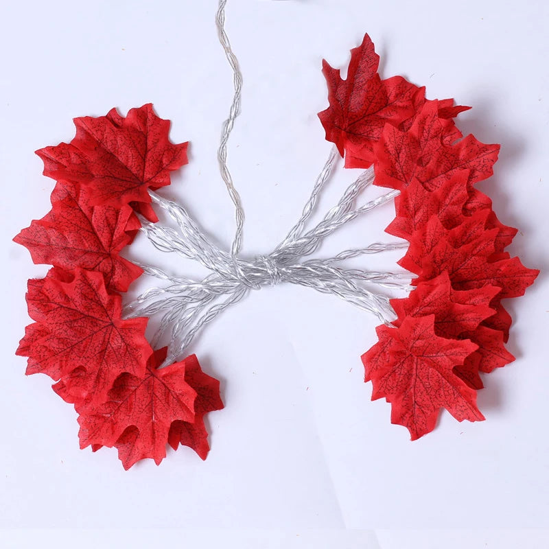 2/3/6M Christmas Decoration Maple Leaf LED Light
