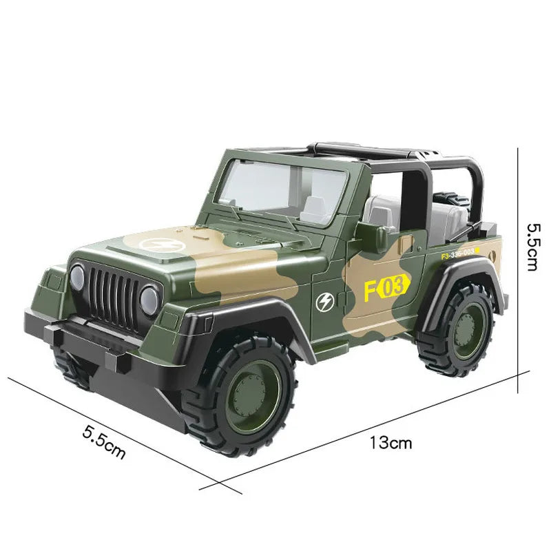 Alloy Metal Car Clockwork Simulation Military Armed Tank Armored Vehicle