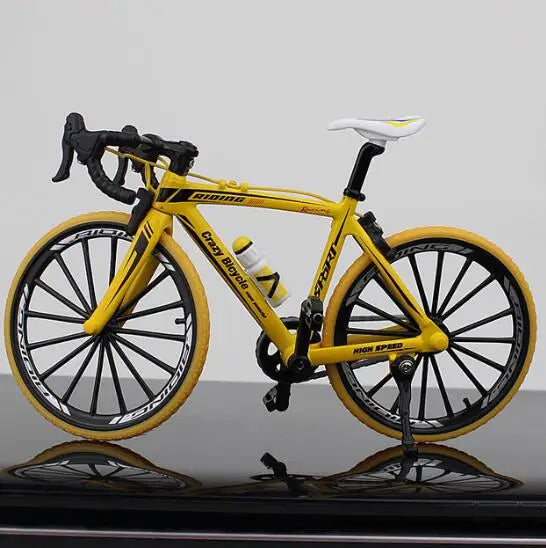 1:10 Mini Alloy Bicycle Diecast Model Finger Mountain Miniature Metal Bike