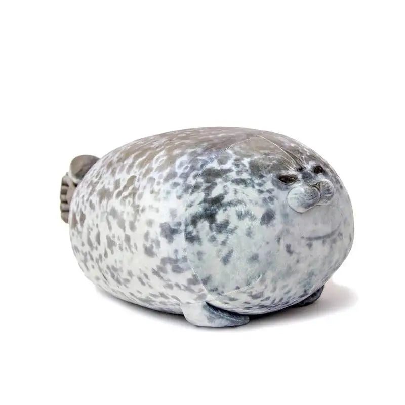 Angry Blob Seal Pillow Chubby Plush Doll Toy