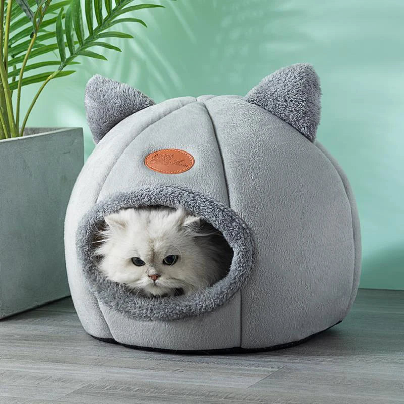 Deep Sleep Comfort Winter Cat Bed Mat Basket Small Dog House Pets Tent
