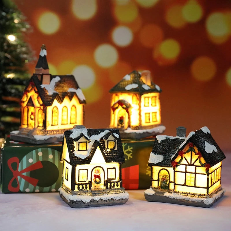 Christmas House Light Decorations Home Ornaments Kids Xmas Gift New Year