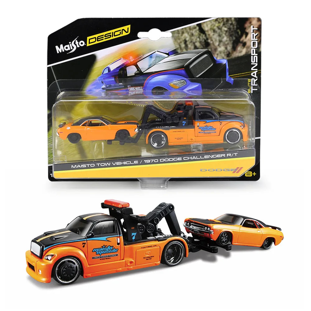 Maisto 1:64 FLATBED 1988 BMW M3 E30 1965 FORD MUSTANG Elite Transport