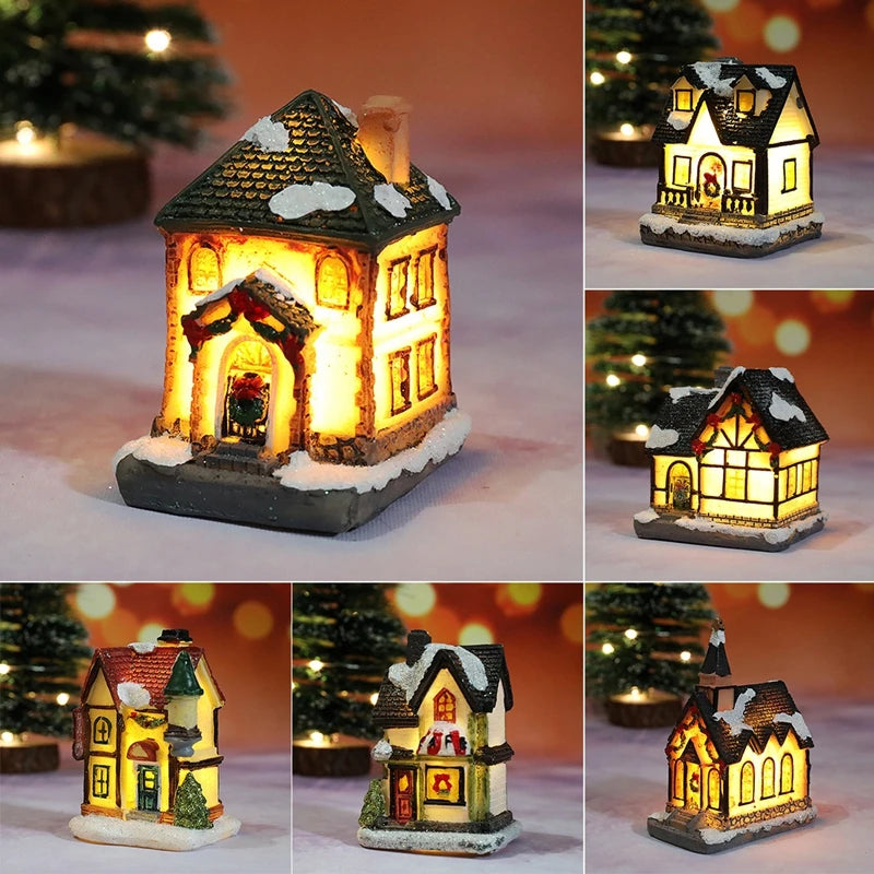 Christmas House Light Decorations Home Ornaments Kids Xmas Gift New Year