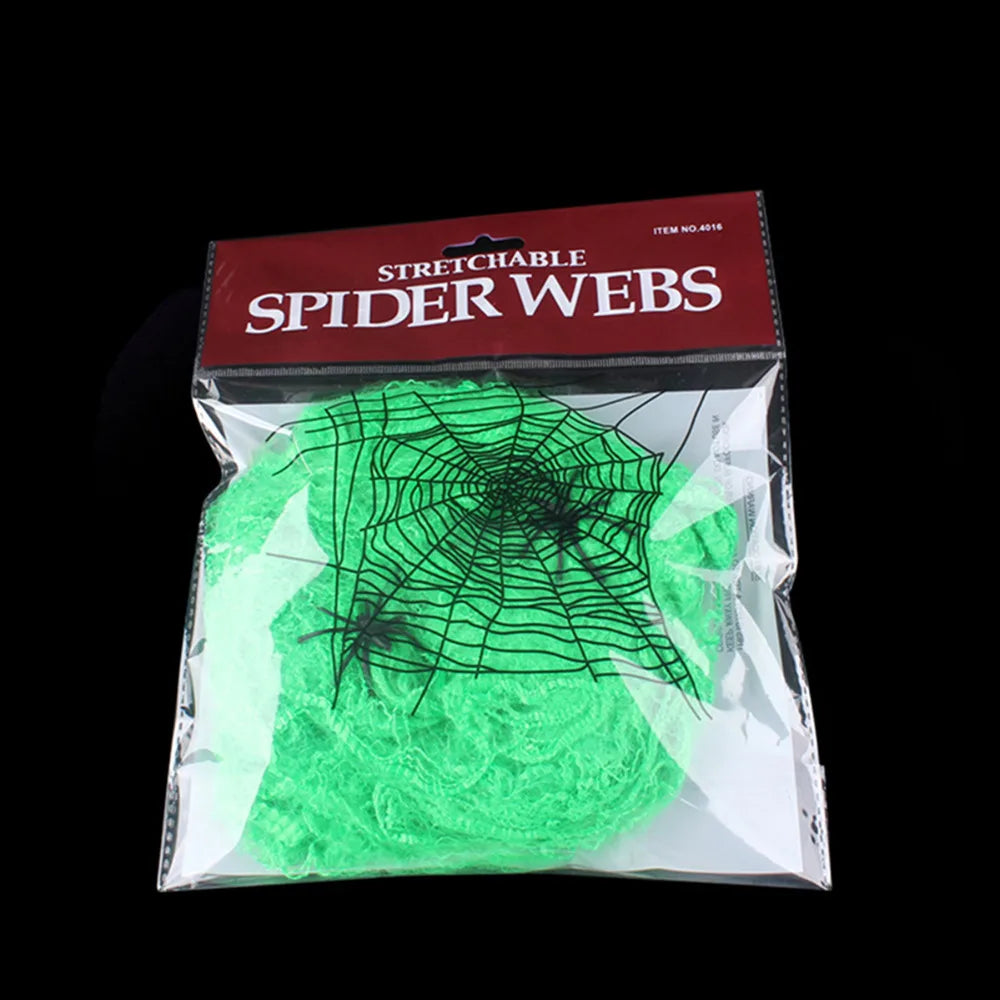 Halloween Scary Stretchy Cobweb Horror Decoration