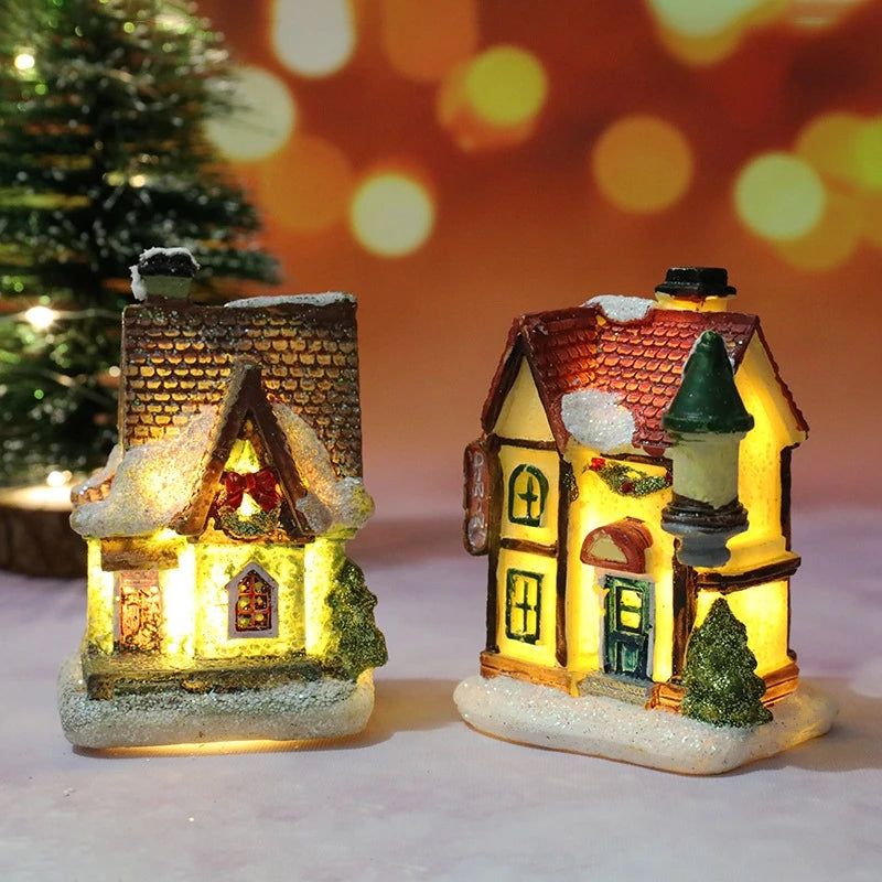 Christmas House Light Decorations Home Ornaments Kids Xmas Gift New Year