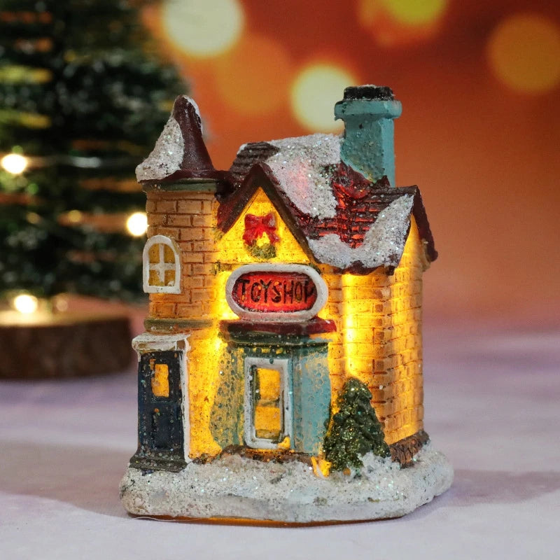 Christmas House Light Decorations Home Ornaments Kids Xmas Gift New Year