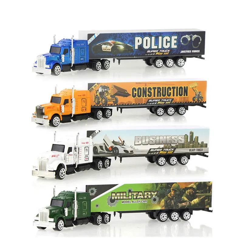 1 Pcs Sliding Alloy Truck Model Diecast Car Toy Container Oil Truck Tank
