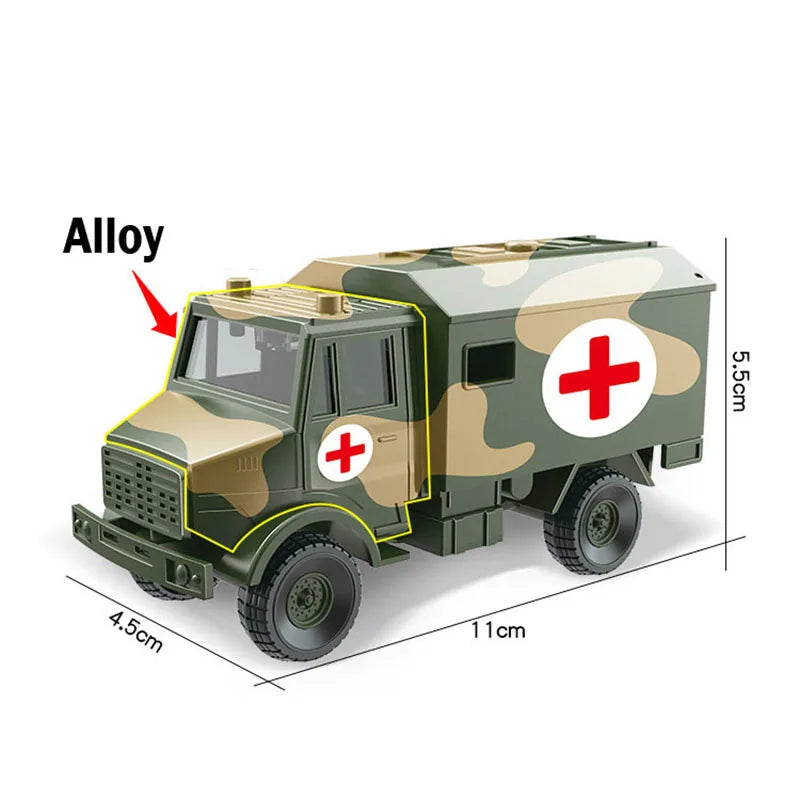 Alloy Metal Car Clockwork Simulation Military Armed Tank Armored Vehicle