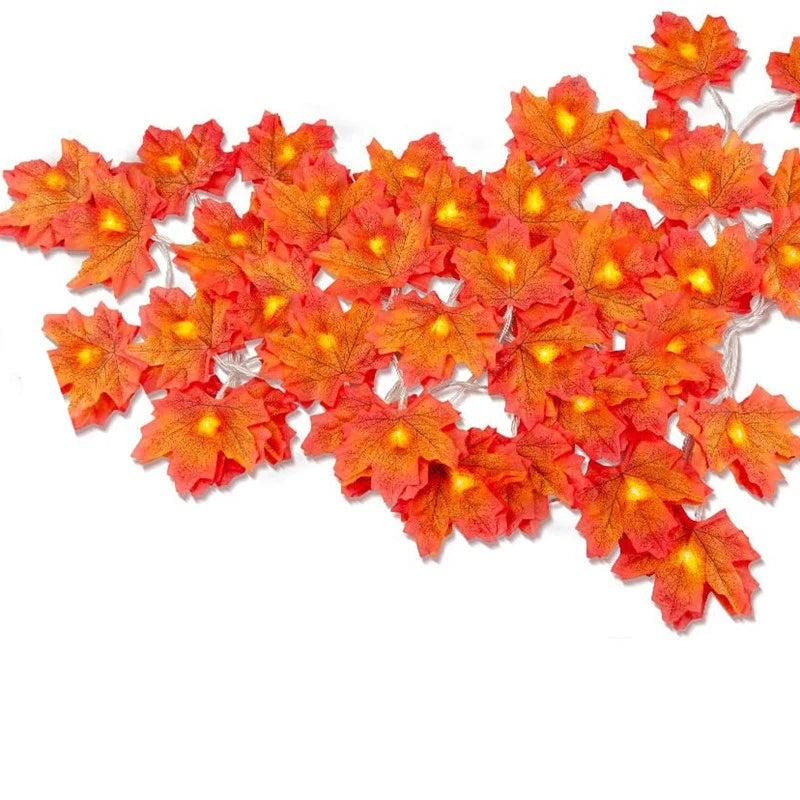 2/3/6M Christmas Decoration Maple Leaf LED Light