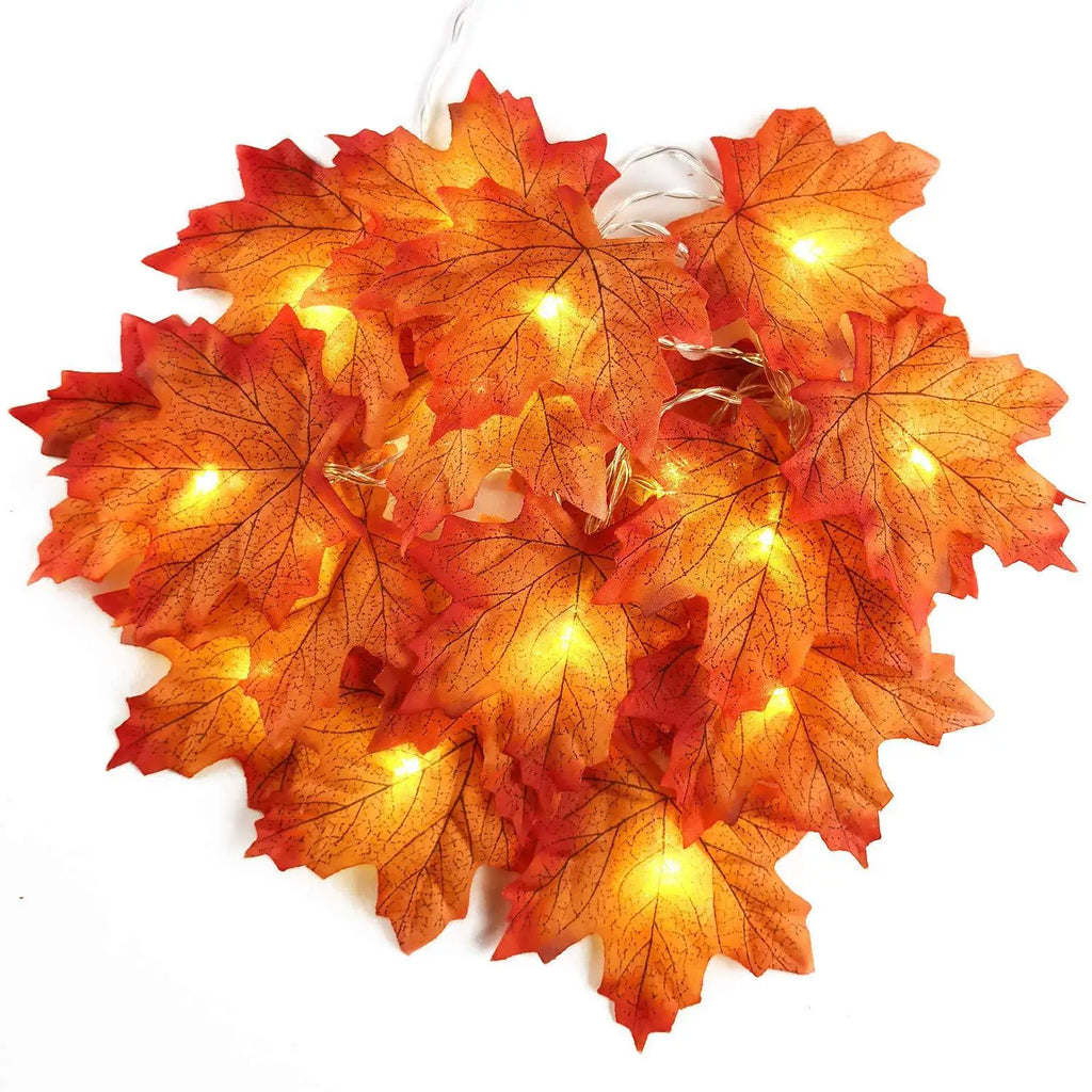 2/3/6M Christmas Decoration Maple Leaf LED Light