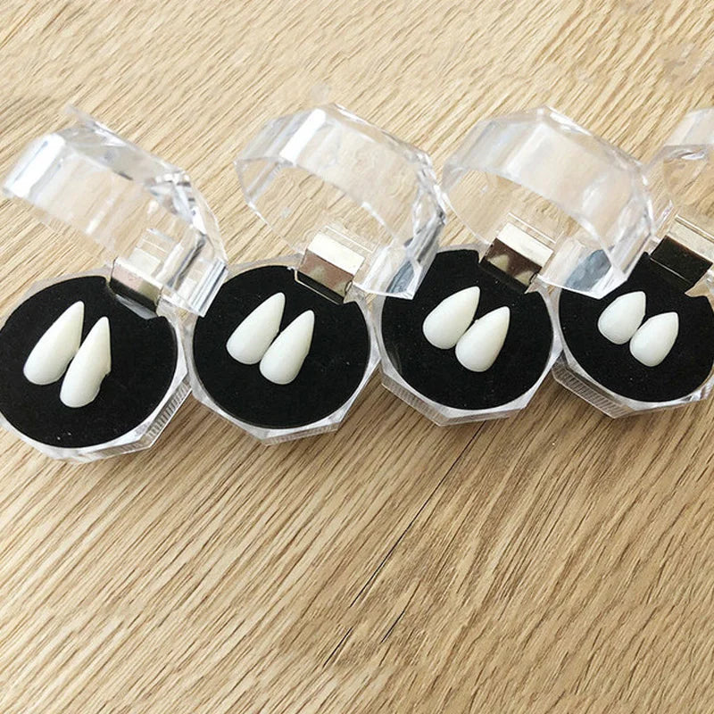 1 Pair Vampire Teeth Fangs Dentures Props Halloween