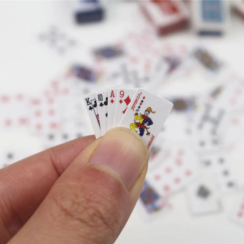 Mini Playing Cards Poker Games Super Small Travel