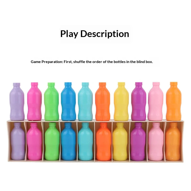 Fun Bottle Guessing Game Color Memory Matching
