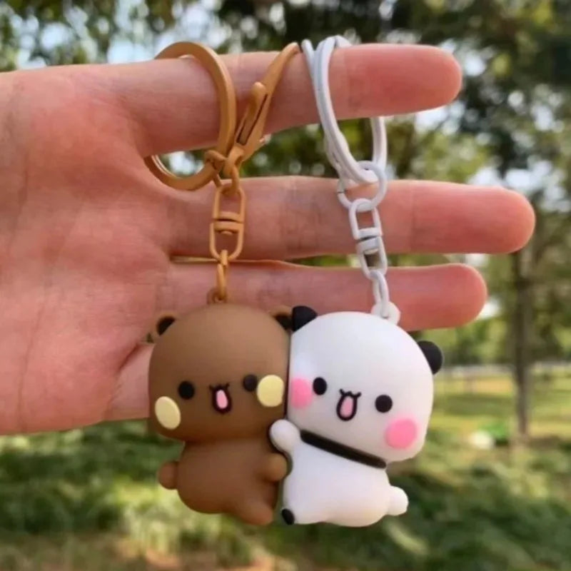 Cute Panda Magnetic Keychain Character Pendant