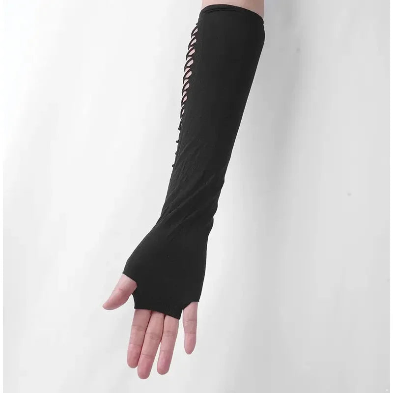 Europe USA Sexy Lace Gloves Fingerless Mesh Nightclub Dance