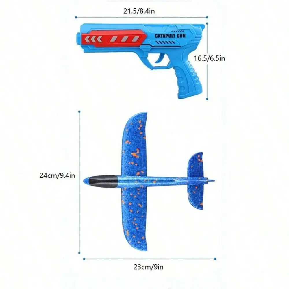 Kids Catapult Planes Foam Gliders Outdoor Toy