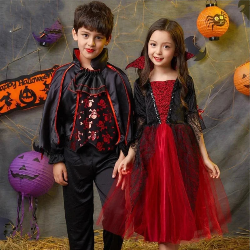 Halloween Girl Cosplay Vampire Dress Costume